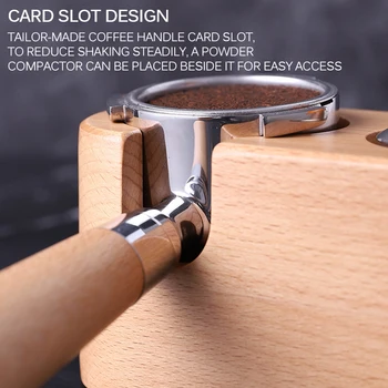 

Wood Coffee Filter Tamper Holder Espresso Tamper Mat Stand Coffee Maker Support Base Rack Coffee Accessories For Barista