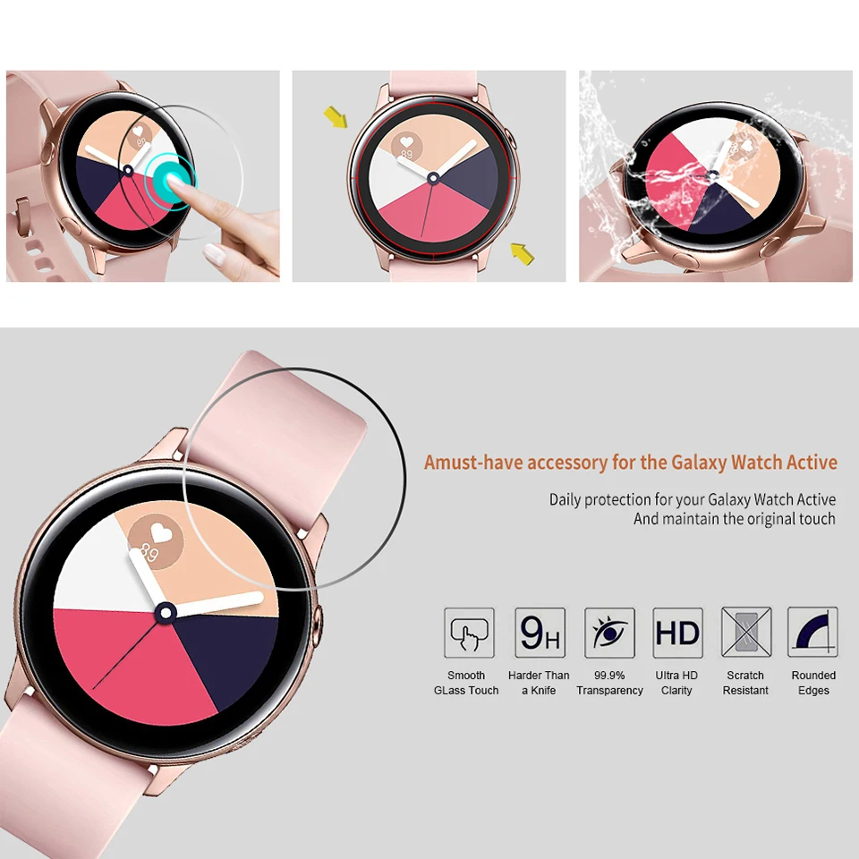 Прозрачная Гидрогелевая пленка для samsung Galaxy Watch Active 2, защита экрана 44 мм, 40 мм, умные часы, мягкая защитная пленка, умные часы 2 1