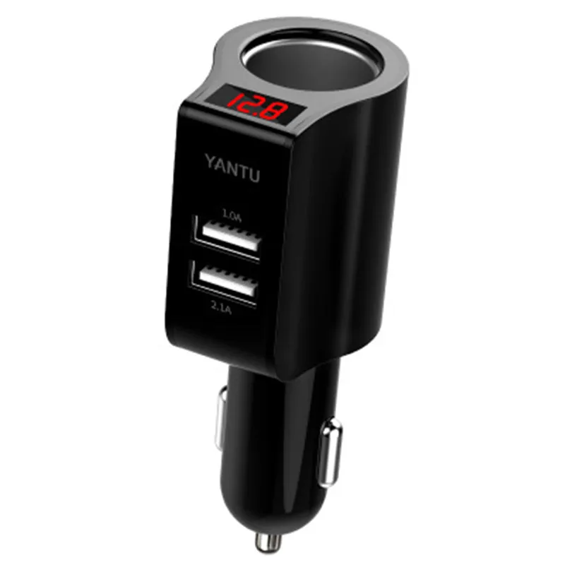12 V-24 V 3.1A адаптер для автомобильного прикуривателя разъем Напряжение ЖК-дисплей Дисплей разъем сплиттер двойной USB Зарядное устройство Мощность для телефона MP3 DVR - Название цвета: 1PCS Type1