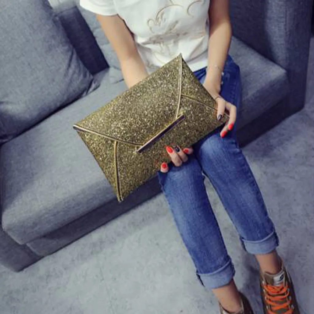 Модные женские туфли с блестками на Вечеринка женская сумка-мессенджер в виде конверта сумки из натуральной кожи 3 цвета на выбор#35