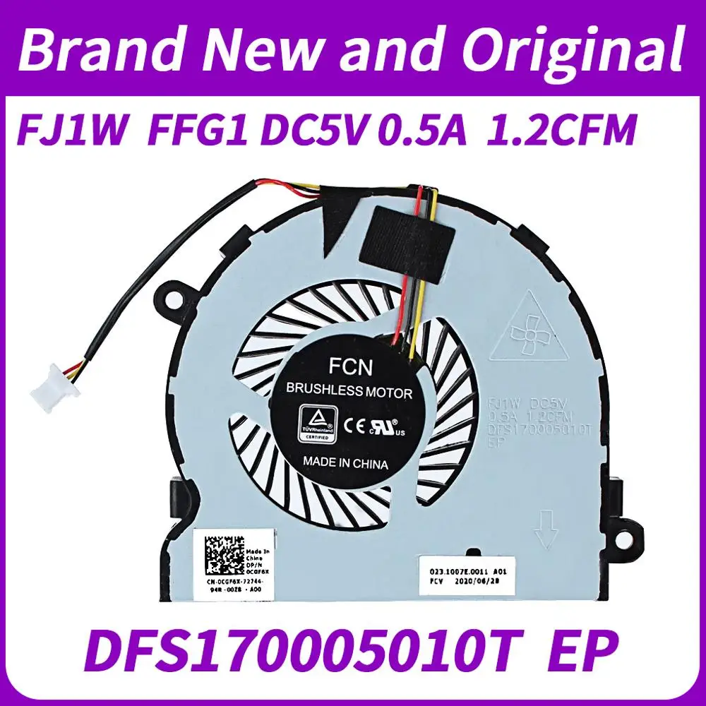 Новый кулер для охлаждения процессора ноутбука Dell 15-5000 5545 5547 5447 5542 5543 5548 inspiron 14 5442