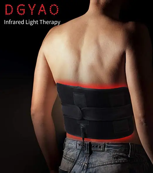 DGYAO 660nm светодиодный красный светильник 880nm рядом с инфракрасным светильник устройства для терапии носимые обертывания для низкой спины шеи колена плеча боли