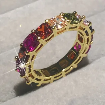 

Multicolor 925 SILVER ENGAGEMENT WEDDING BAND RING Cushion cut SAPPHIRE RUBY PERIDOT KUNZITE TOPAZ Gemstone Rings for Women