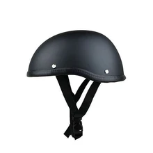 Мотоциклетный шлем с черепом, винтажный шлем на половину лица, ретро немецкий стиль, чоппер Крузер, CNIM
