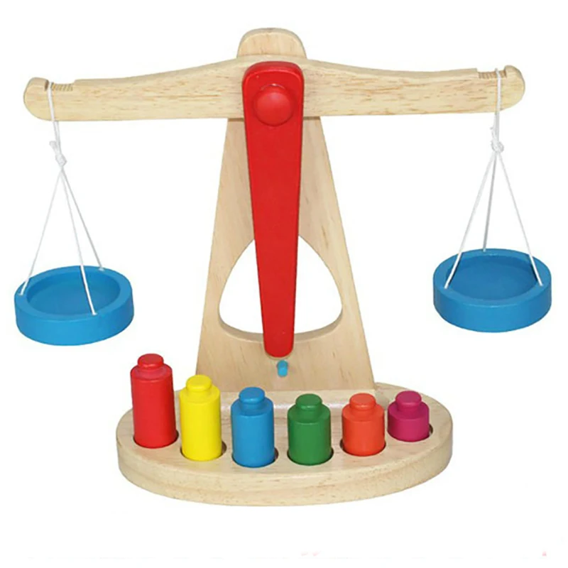 

Funny Wooden Balance Scale Children Educational Toys Intelligence Learning Early Education Toys For Kids Gift