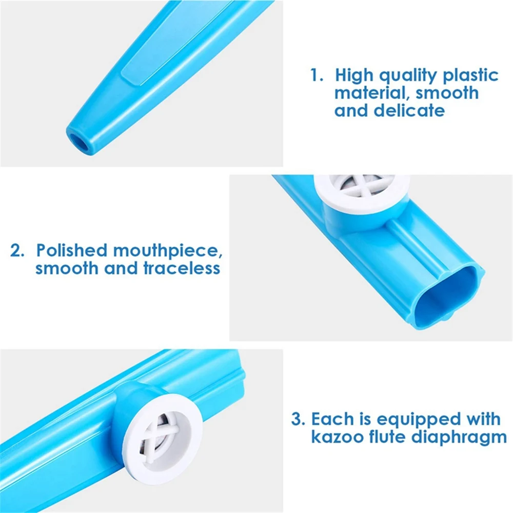 Kazoo рот флейта ветер инструмент музыкальная обучающая игрушка для детей пластик