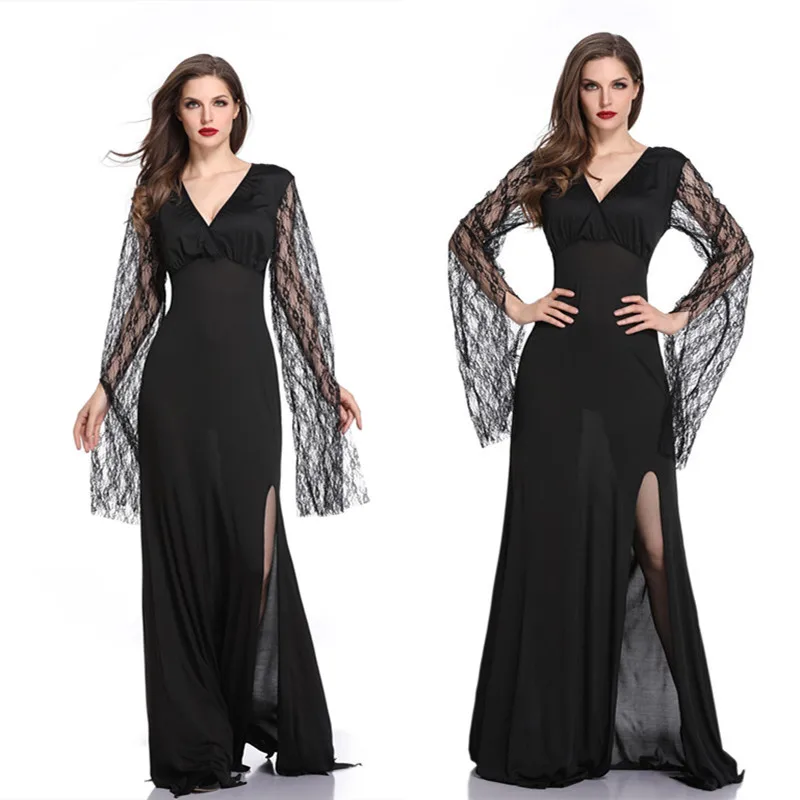

Halloween Clothing Women's Adult Lace Nobility Vampire Ghost Character Play Makeup Ball Costume