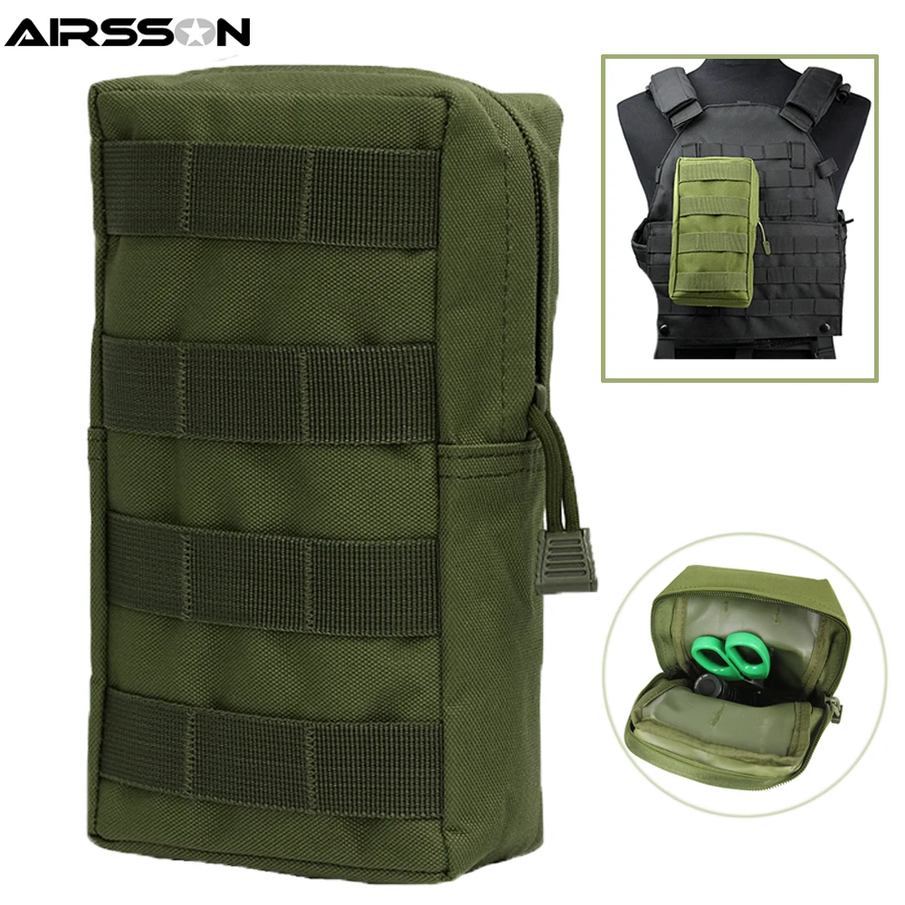 Airsson Airsoft Спортивная военная сумка 600D MOLLE Тактические хозяйственные сумки жилет EDC