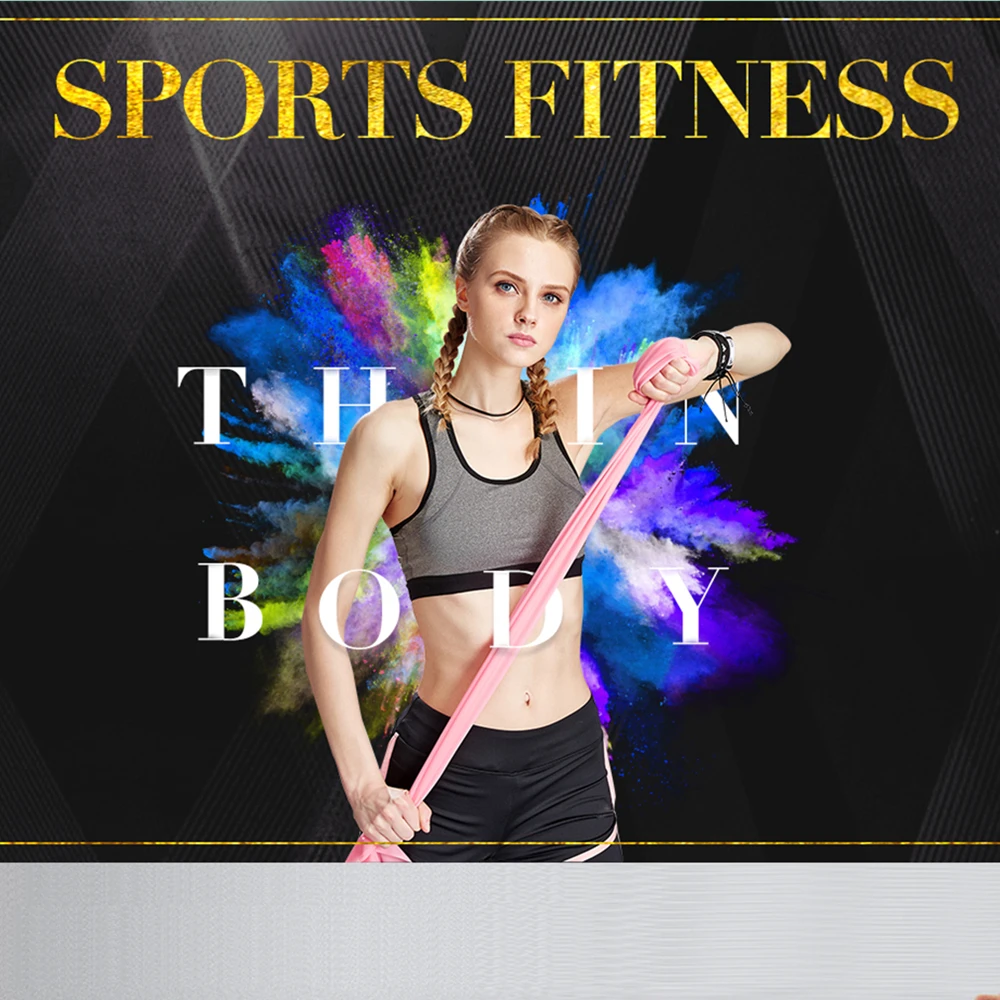 HANDISE Super Exercise Band 7 ft. Long Latex Free Resistance Bands
