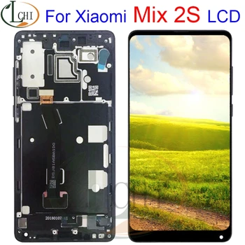 

100% New For Xiaomi Mix 2S Mix2S LCD Display Touch Screen Digitizer Assembly Glass Panel With Frame For Xiaomi Mi Mix 2S LCD