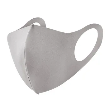 

5/10/20/50pcs Gray Reusable Washable Fabric Mask Elastic Earloop 3D Dustproof Single Package Retail PM2.5 Anti Dust Breathing