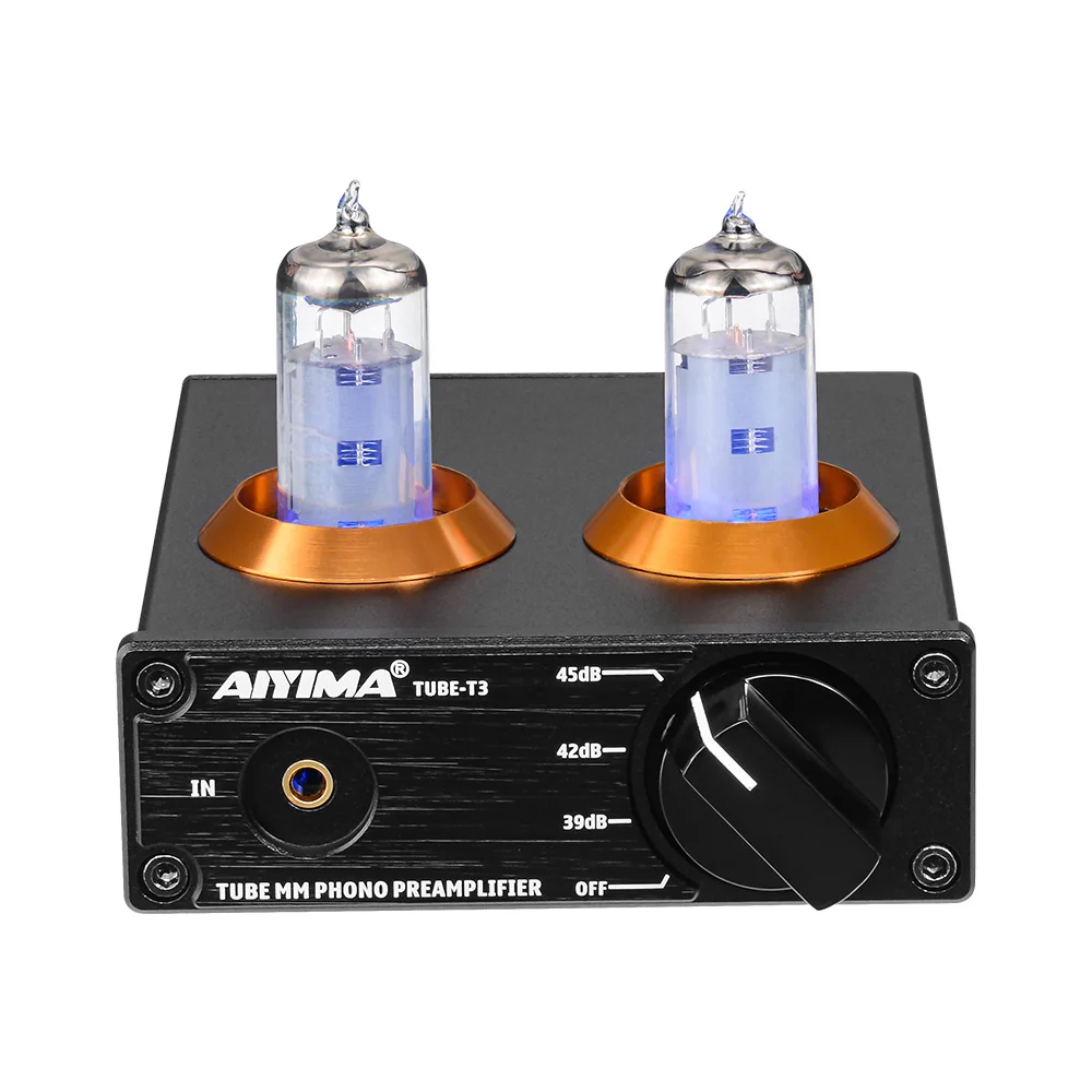 AIYIMA Audio T3 Phono Preamplifier for Turntable Phonograph Preamp Vinyl Record Player Mini Stereo HiFi Vacuum Amplifier DIY signal amplifier Audio Amplifier Boards