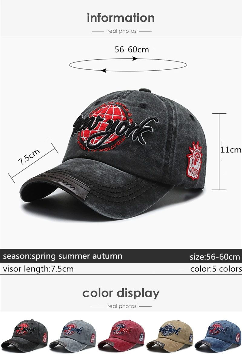 type of baseball caps