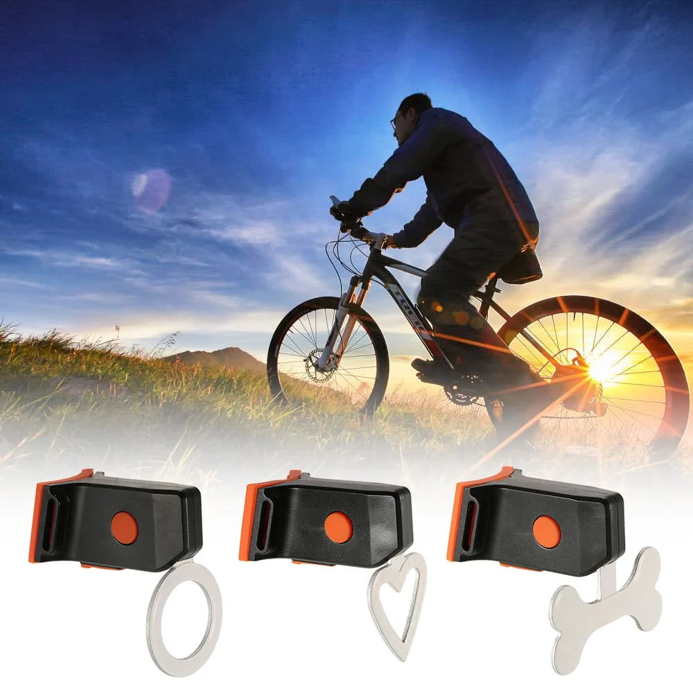 Heart Round Shaped Bike Night Warning Rear Light Bicycle Flash LED Taillight
