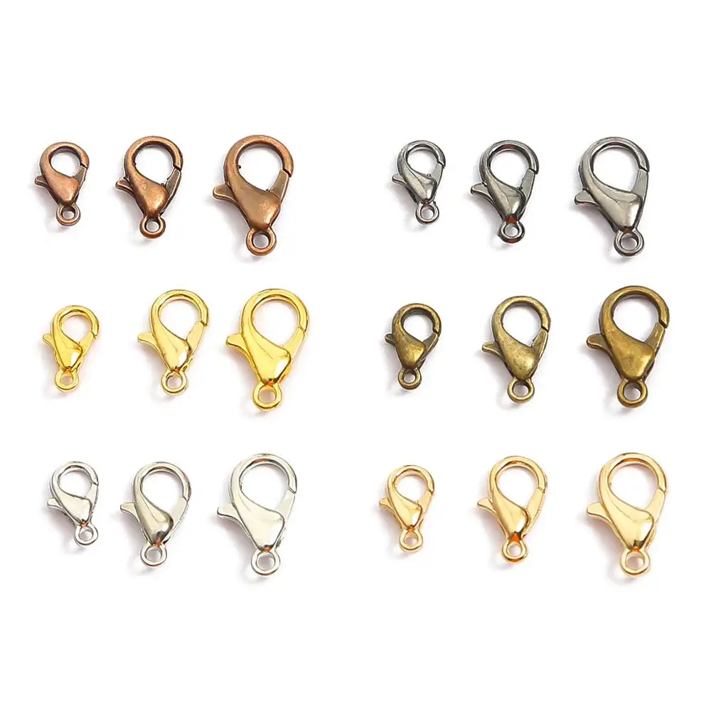 Beads & Jewellery Making 10/12/14/16/18/21mm Jewelry Loose Lobster Clasp For Necklace Bracelet