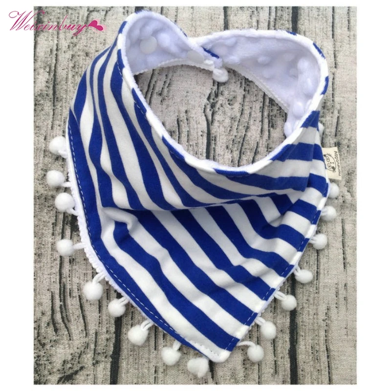 

Infant Saliva Towel Burp Cloths Baby Bibs Double Layer Lace Tassel Slobber Children Feeding Care Scarf Cartoon Triangle