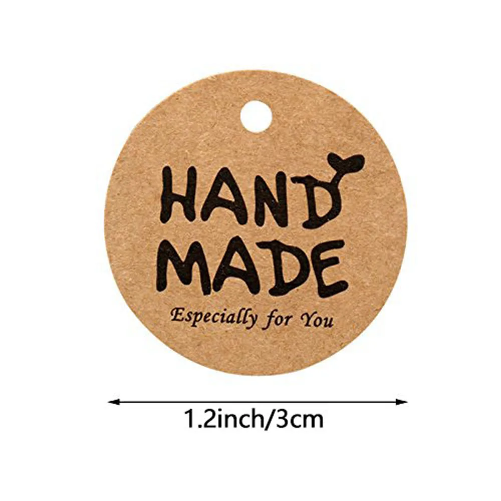 Kraft Paper Gift Tags kraft paper tags packaging labels Thank You For Celebrating With Us Labels Handmade For Wedding Party Decoration Packaging Hang Paper 100Pcs