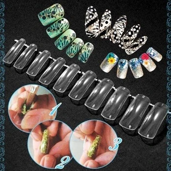 

100 DUAL NAIL SYSTEM FORM UV GEL ACRYLIC ART TIP new