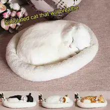 10 моделей электронных домашних животных моделирование животных кошка дышащий Кот прекрасный кот настоящие волосы подарок на день рождения модель животного