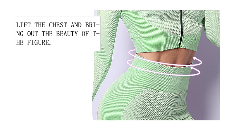 2/3PCS Seamless Women Yoga Set Workout Sportswear Gym Clothing Fitness Long Sleeve Crop Top High Waist Leggings Sports Suits