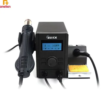 

Quick 715 2 in 1 Hot Air Gun And Soldering Iron Digital Display Soldering Station Heat Gun Soldering Tool For Motherboard Repair