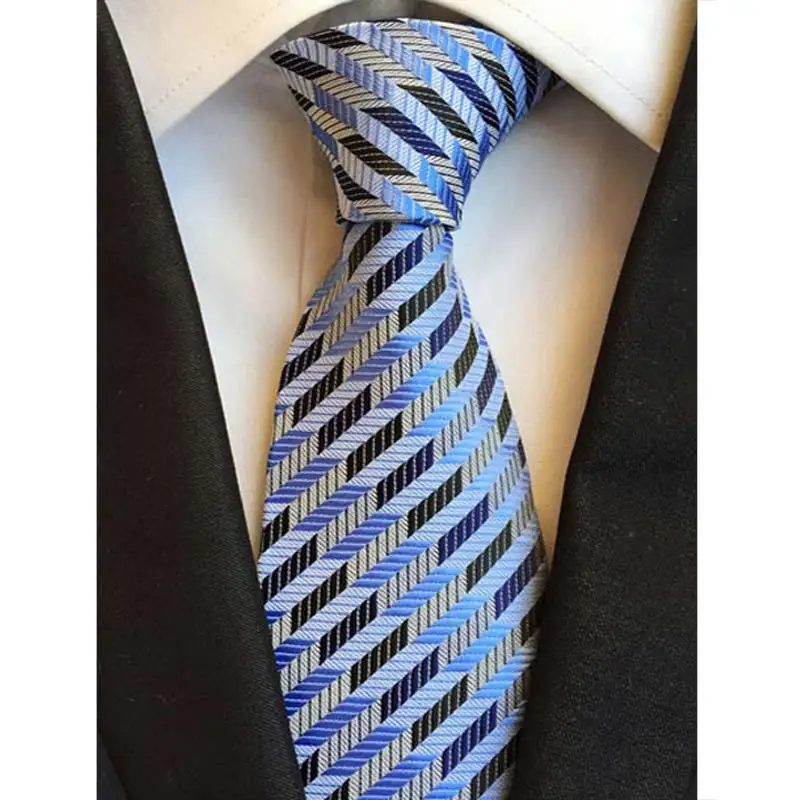 Новые Классические мужские галстуки шелковые галстуки 8 см в горошек в полоску Цветочный шейный платок для мужской формальный деловой свадебные галстуки - Цвет: YU-D50