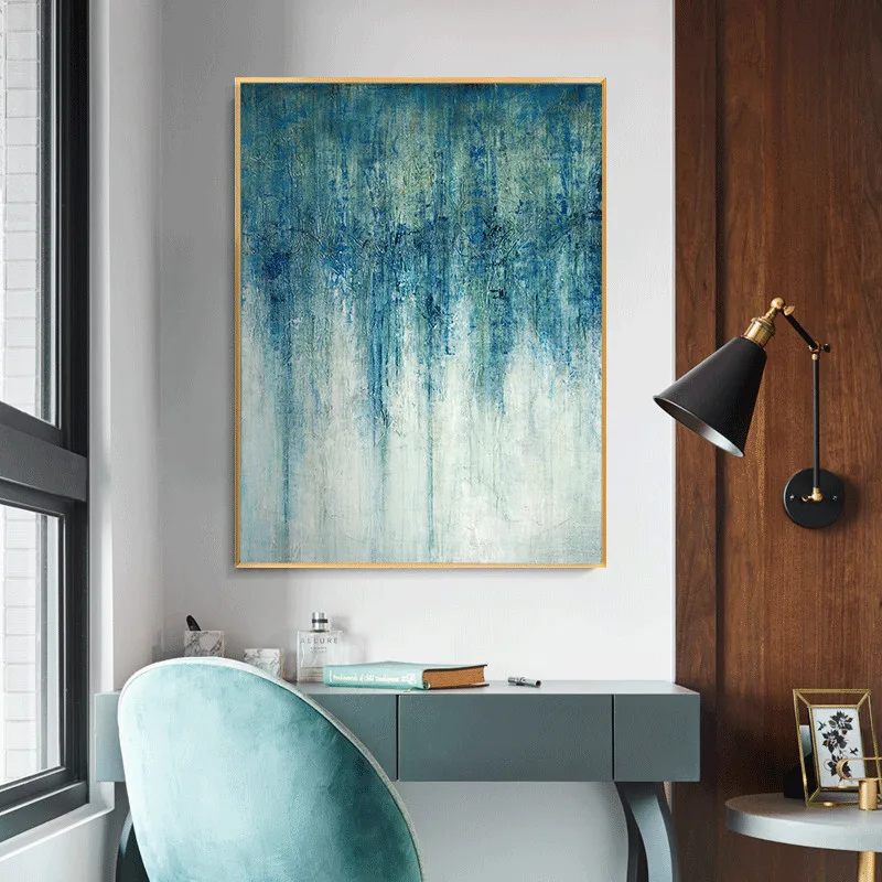 

New Chinese Style Entrance Hallway Decorative Painting Vertical Living Room Abstract Hanging Painting Corridor Art Collocation M