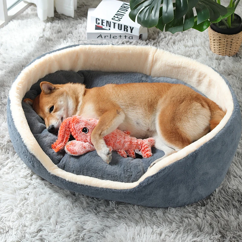 Pet Dog Cat Beds Mat Warm Dog Sofa House Soft Fleece Pet Bed For Small Large Dogs Pet Puppy Kennel Cat Cushion Bed Mattress