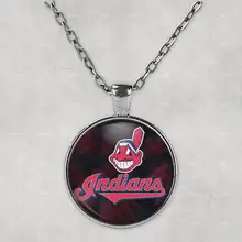 Cleveland indios foto COLLAR COLGANTE Día de la madre regalo personalizado joyería Linda bolsa de viaje para su regalo(China)