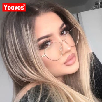 

Yoovos 2020 Glasses Frame Women Cat Eye Eyeglasses Frames Brand Designer Cateye Optical Eyeglasses Ladies Retro Clear Okulary