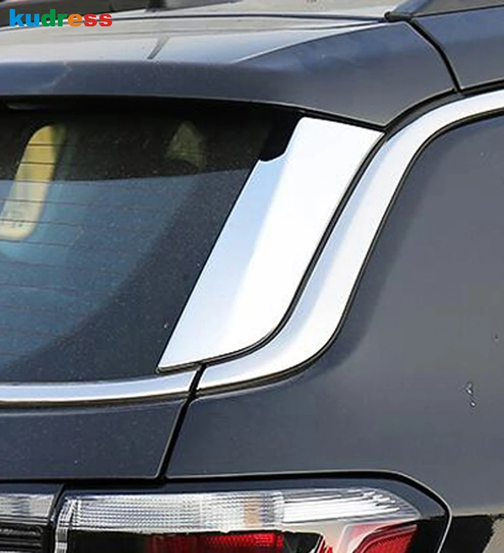 Для Jeep Compass 2017 2018 2019 2020 хром задний спойлер крышка обшивки треугольное боковое