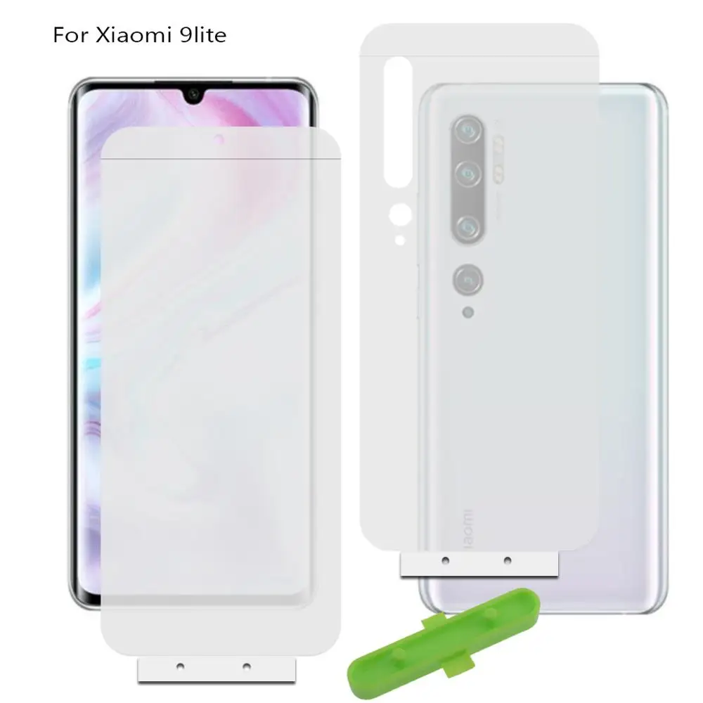 2 шт. 15D Передняя и задняя мягкая Гидрогелевая пленка для Xiaomi MI 9 SE A3 lite HD гелевая
