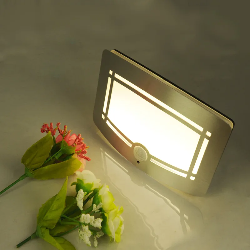 

USB Wireless LED PIR Infrared Motion Sensor Wall Lamp Recharge Night Light Novelty Bedroom Porch Hallways Lights Lamps lamparas
