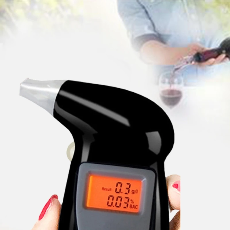 Vehicle Car Breath Alcohol Tester Professional Breathalyzer With LCD