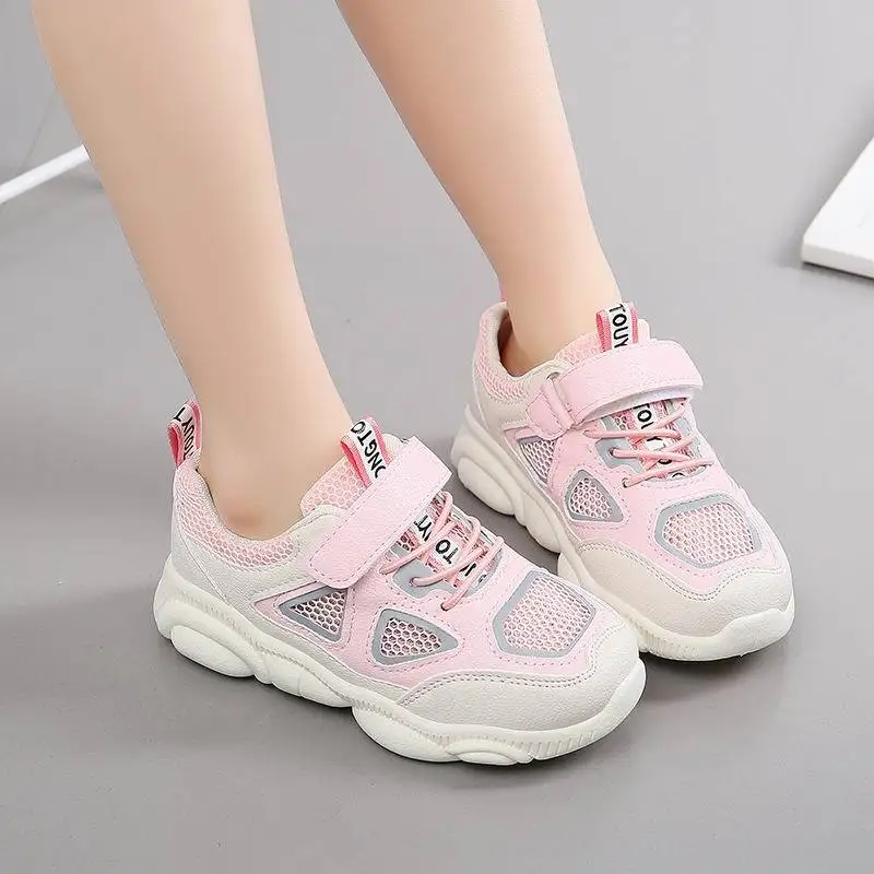 

CHILDREN'S Shoes Girls Online Celebrity Athletic Shoes Men's Big Boy Students Leakage Empty Breathable Casual Running Shoes Tren