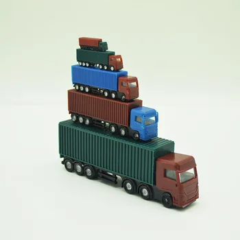 

5pcs Multi-proportion Multi-color Model Container Truck Toy Mini Sand Table Layout Landscape Diorama Train ABS Plastic Building