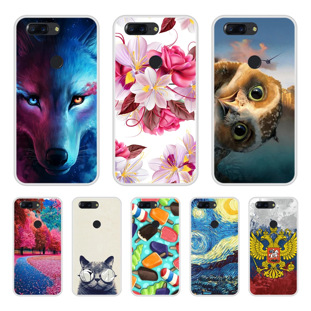 Чехол для OnePlus 5 T мягкий силиконовый чехол из ТПУ с крутым рисунком OnePlus5T в наличии