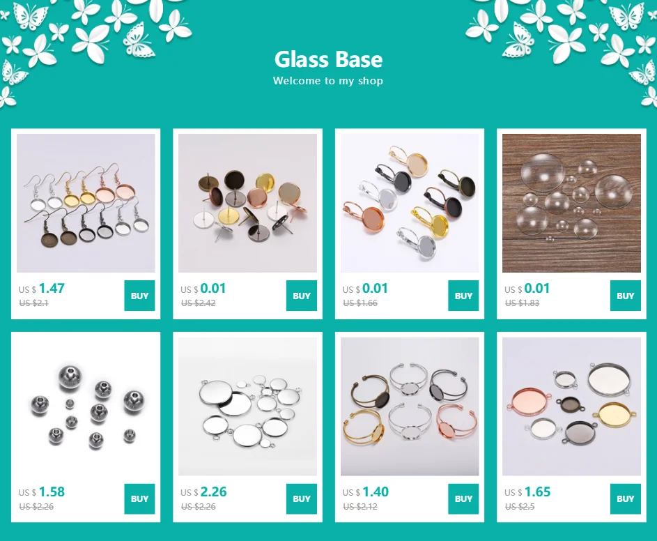 10pcs 10-25mm Tray Bezel Cabochon Earring Hook Blank Setting Round Pendant Ear Base Findings For DIY Glass Cameo Jewelry Making