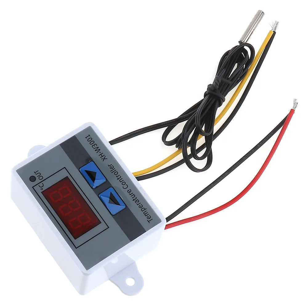 Leililia 220V Digital Temperature Controller 10A Thermostat Control Switch Probe