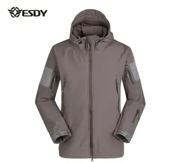 

ESDY Motorcycle Jacket Men Winter Heated Hooded Jacket Waterproof Softshell Outdoor Camping Trekking Camouflage Tactical Jackets