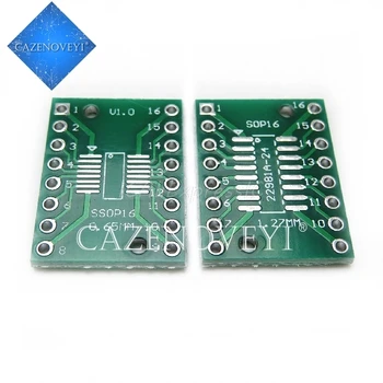 

10pcs/lot TSSOP16 SSOP16 SOP16 to DIP16 Transfer Board DIP Pin Board Pitch Adapter PCB In Stock