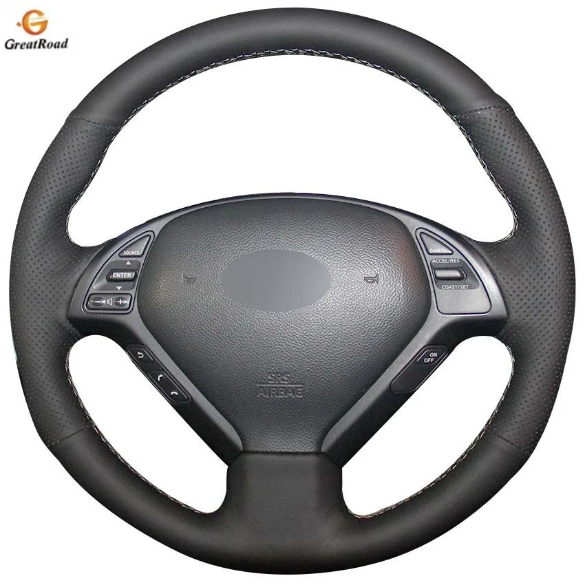 Чехол на руль из искусственной кожи для Infiniti G25 G35 G37 QX50 EX25 EX35 EX37 2008 2013|Чехлы руль| |