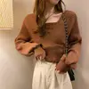Pullovers Women Knitting Elegant Solid All Match Ladies Casual Korean Style Daily Loose Design Spring Fashion Popular College 3