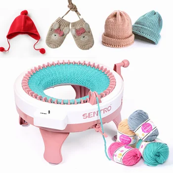 

Girl's Doll Knitting Weaving Machine DIY Toys Braid Tool Wool Cap Scarf Sock 48 Needles Kids Creative New Year Christmas Gift