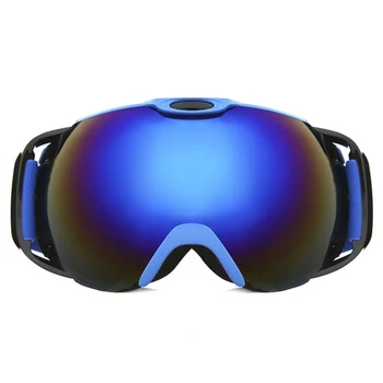 

Men Women Skiing Eyewear Snow Goggles Double-layer Anti-fog Ski Glasses Spherical Lens Snowmobile Eyewear Sport Glasses