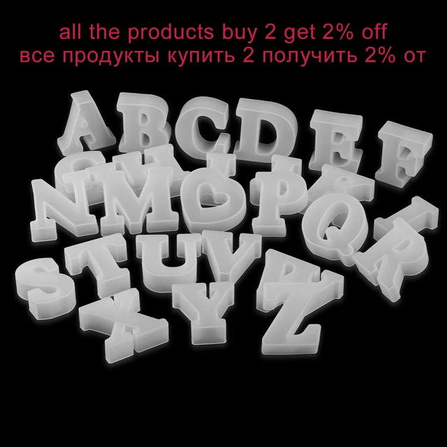 Large 11CM Alphabet Molds Epoxy Resin Mould English Letter Silicone Mold 3D  Alphabet Letter A To Z Mold Decor Mold for Birthday - AliExpress