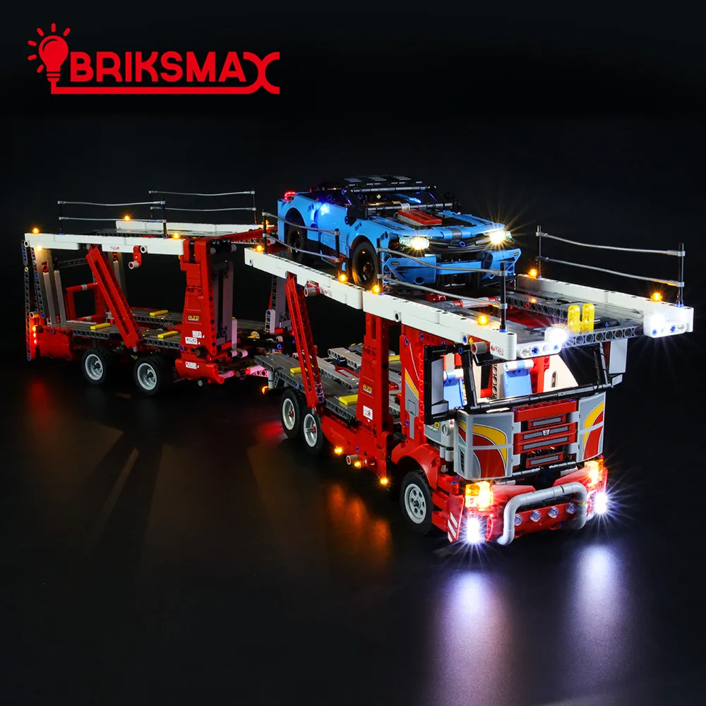 BriksMax светодиодный светильник для серии Technic, строительные блоки, совместимые с 42098(не включая модель