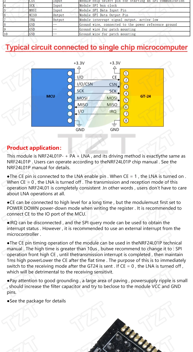 1/3PCS NRF24L01 Übertragungsmodul 2,4GHz NRF24L01 Upgrade-Version NRF24L01+PA+LNA 1000 Meter für Arduino – Detail 2