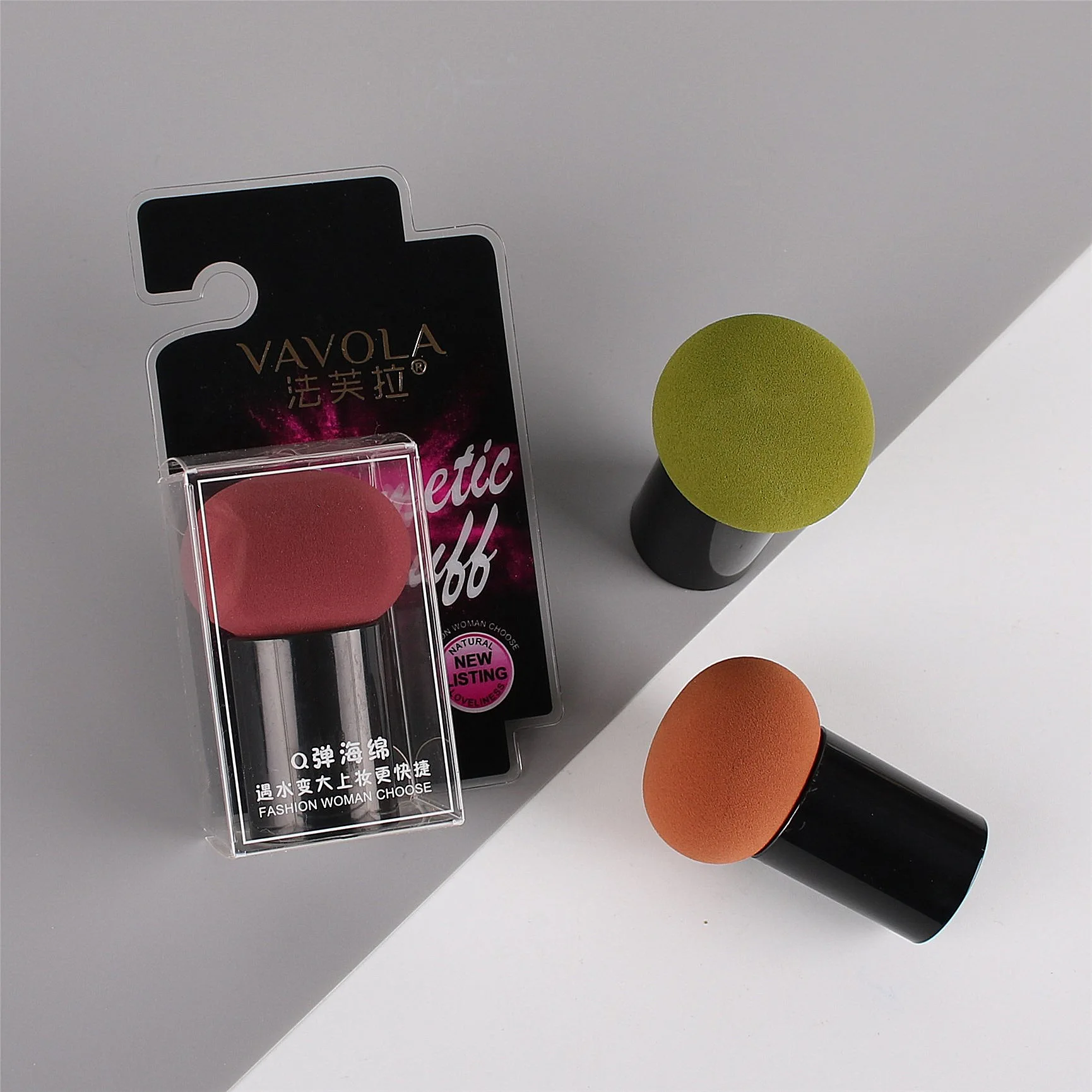 

Vafula Colorful Series Q Bomb Sponge pao shui da Network Red Mushroom Puff Wet And Dry Dual Purpose Manufacturers Direct Selling