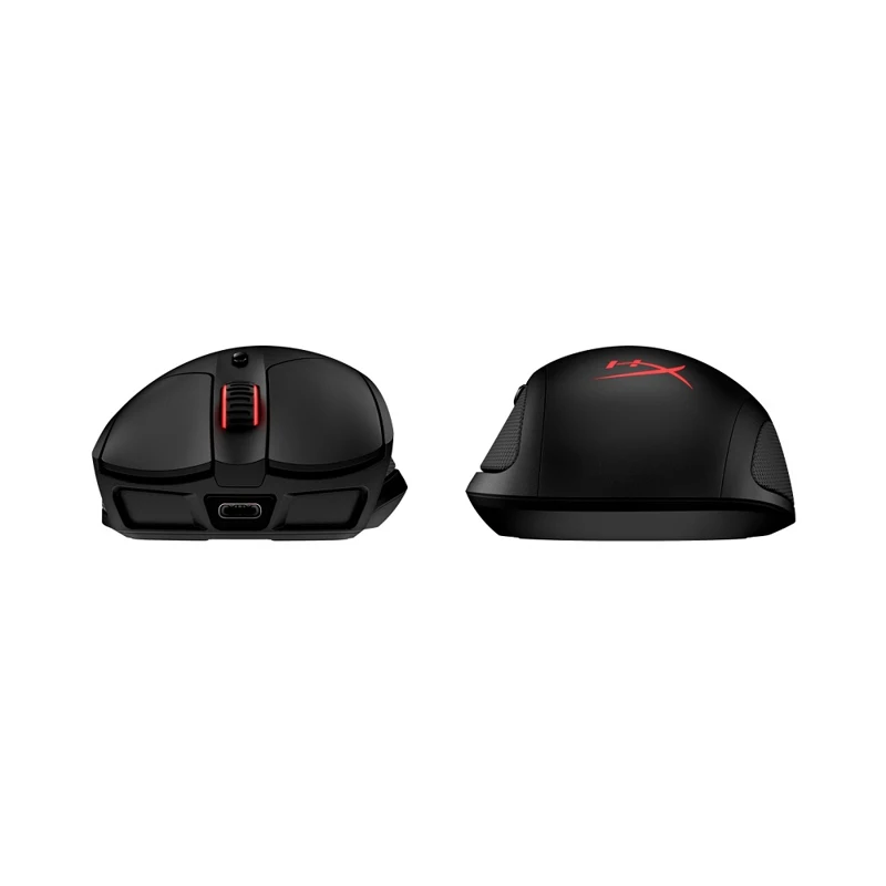 Мышь HyperX Pulsefire Dart оптическая, Pixart 3389, беспроводная, 16000 dpi, подсветка RGB, USB, цвет: черный